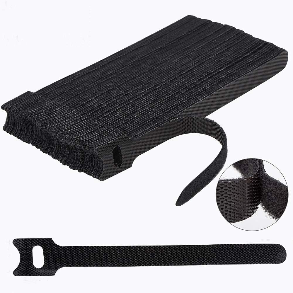 60pc Nylon Reusable Cable Ties 6in Adjustable Cord Organizer Wire Straps
