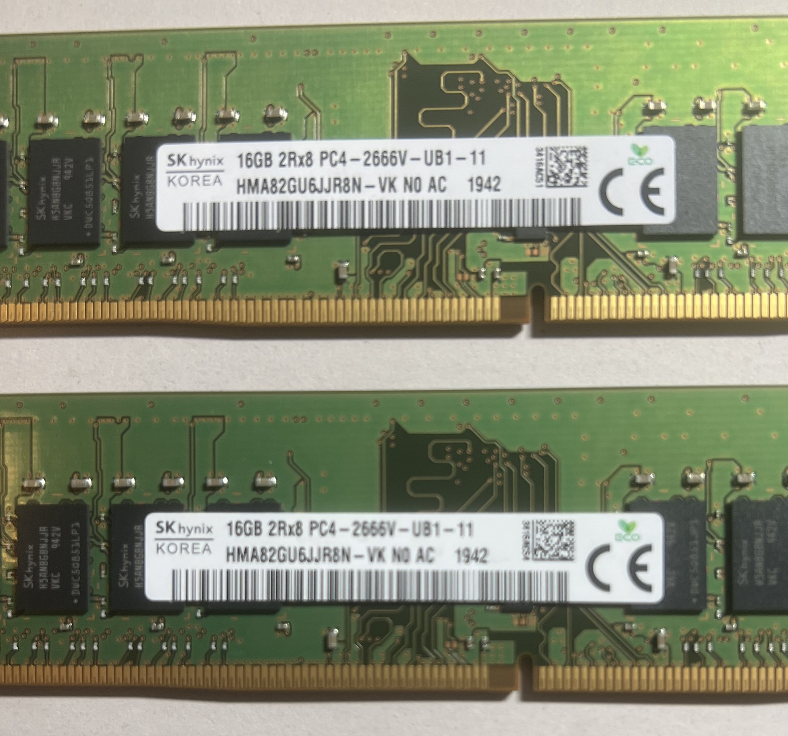 Dell 64GB (4x16GB) DDR4 2666MHz PC4-2666V-UB1-11 Desktop RAM Memory Kit 2Rx8