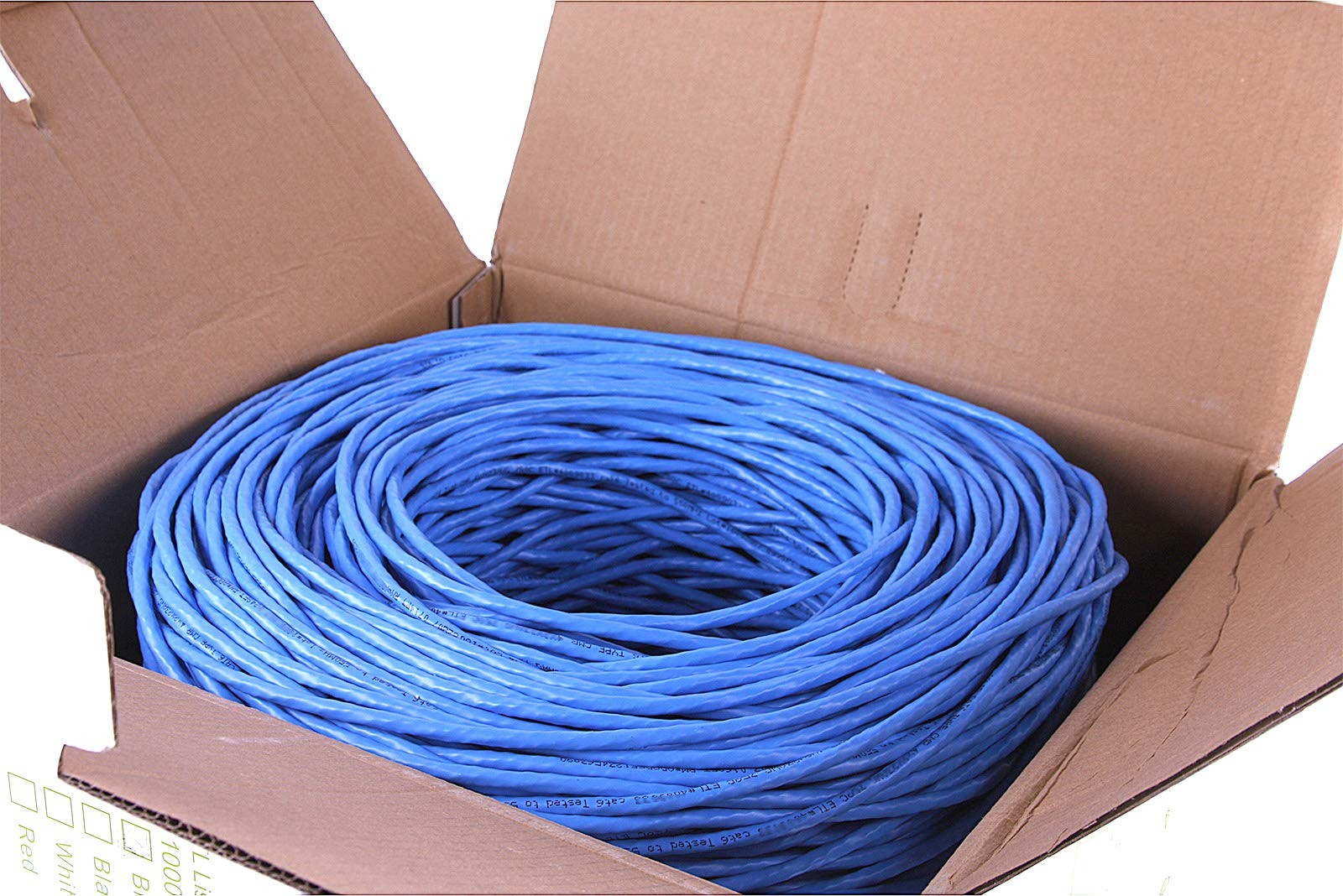 Cat5e 1000 Ft. Ethernet 24AWG 4 Twisted Pair UTP Internet Network Router LAN …
