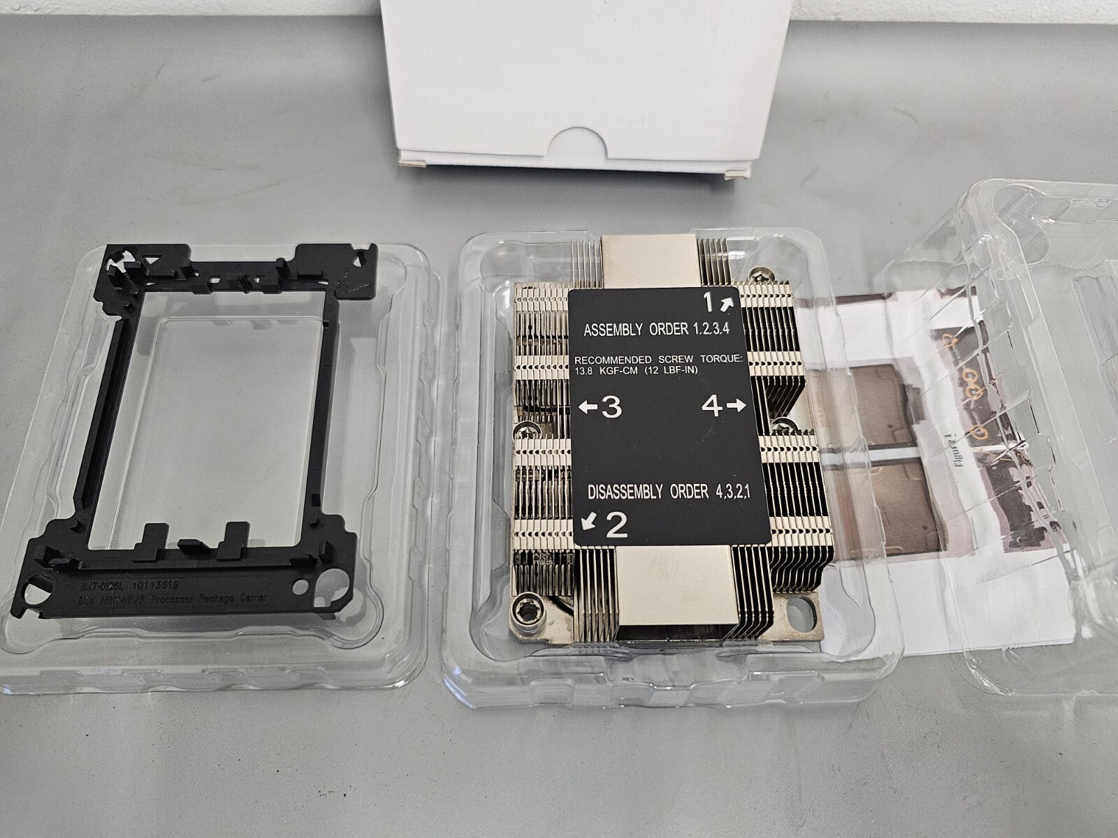 LOT OF 2 Supermicro 1U Passive CPU Heat Sink Socket LGA3647-0 (SNK-P0067PSM)