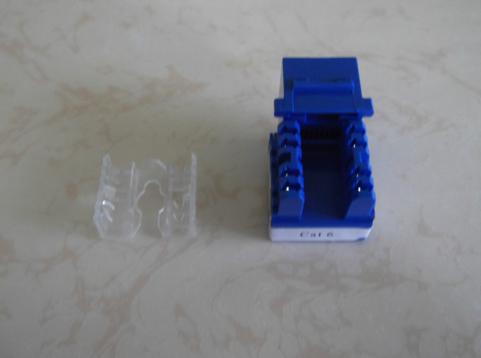 Cat6 Keystone Jacks in Blue RJ45 25 Pcs Pack Lifetime Warranty
