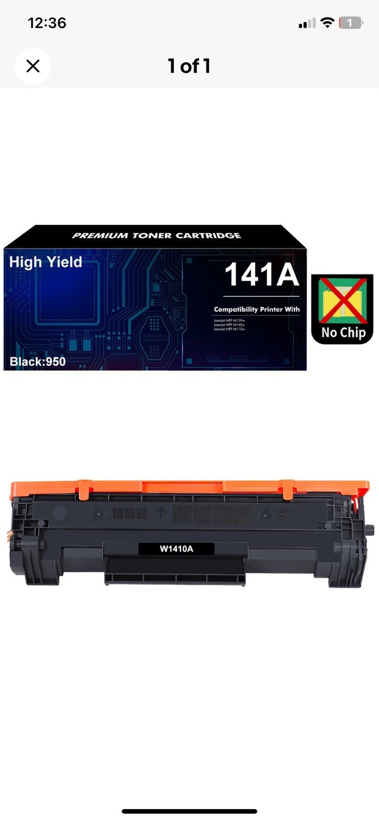 2-Pack W1410A 141A Toner Fits for HP LaserJet MFP M139we M140we M110we A