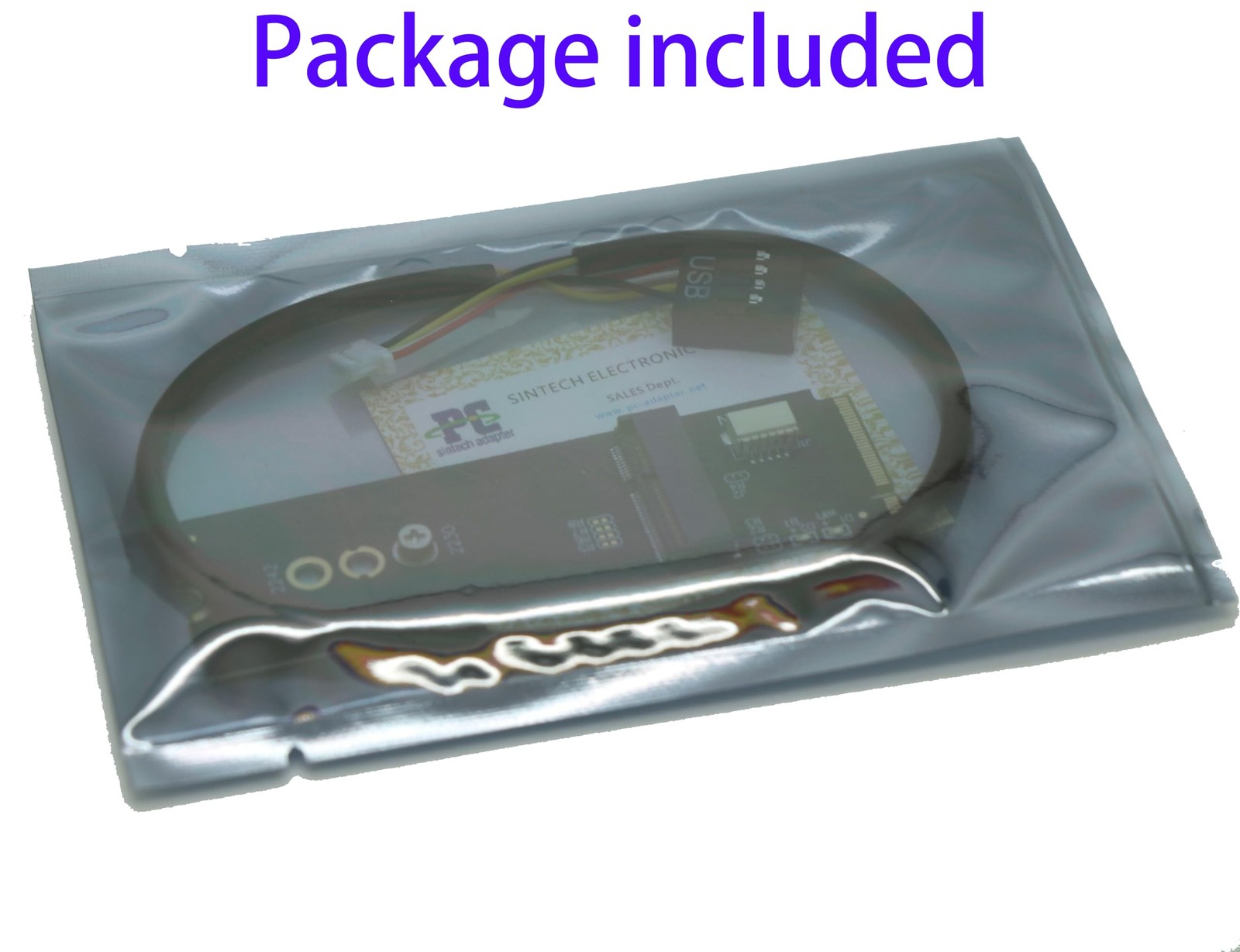 Sintech M.2 M-Key A/E Key,NGFF Key-E Card to Key M Adapter Black