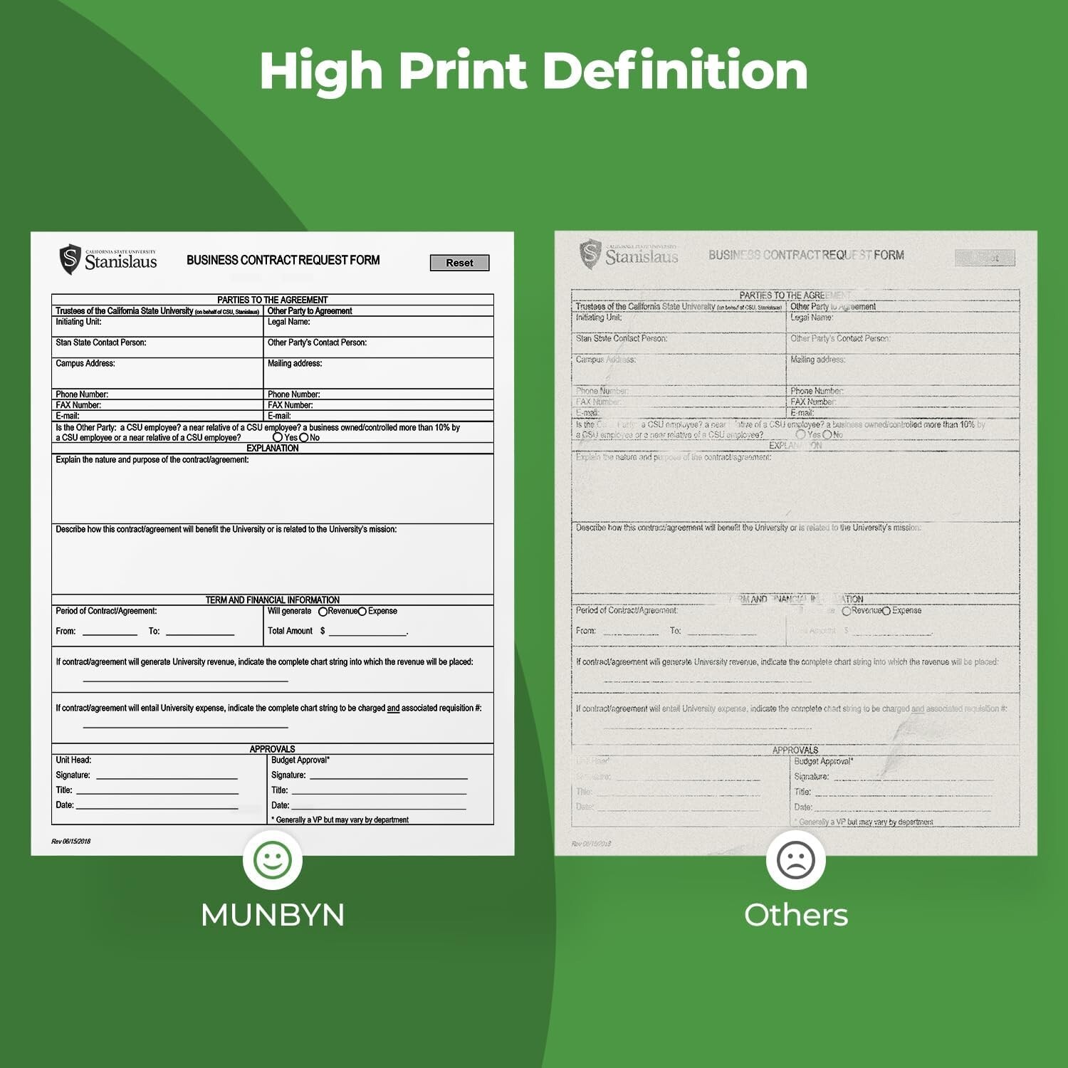 MUNBYN Thermal Printer Paper 8.5 x 11 In, US Letter Size Thermal Paper 100 Sheet