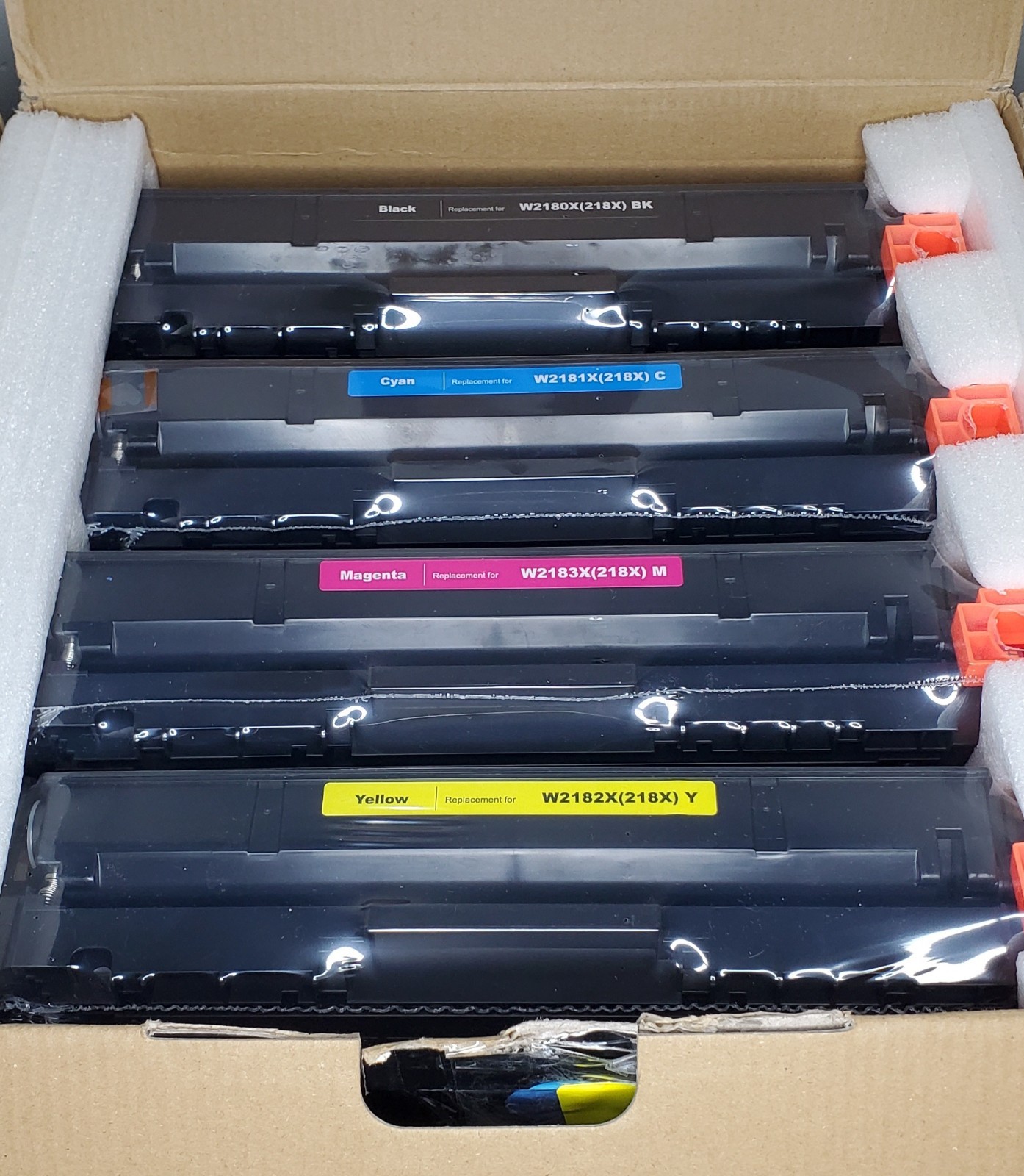 For HP 218X 4x Toner Cartridge Black Cyan Magenta Yellow LaserJet Pro MFP