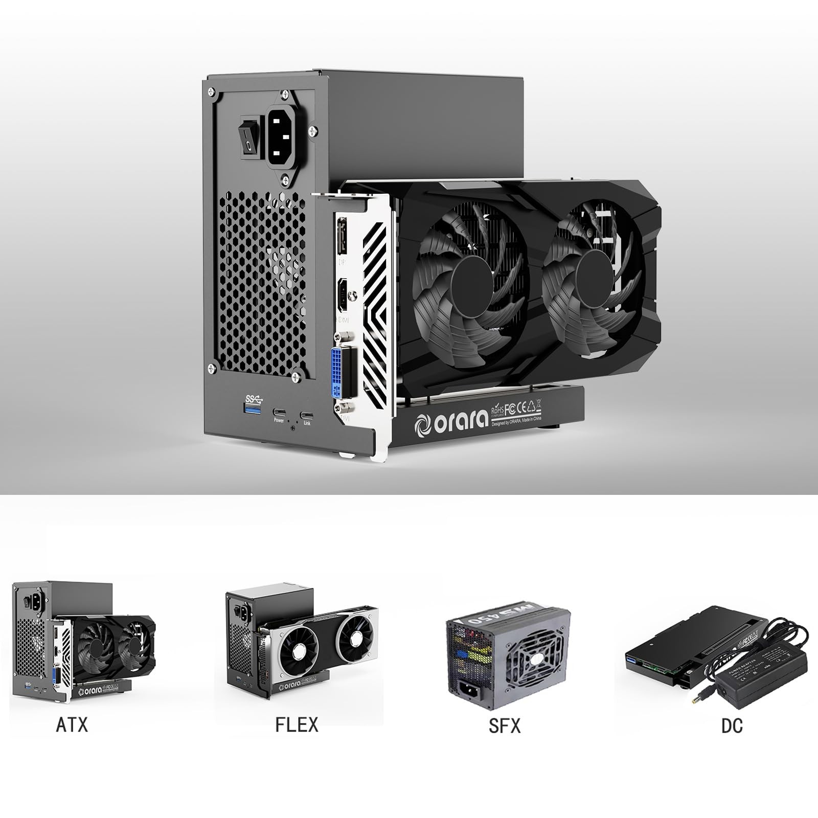 External GPU Dock Station, Mini eGPU Enclosure Only Compatible with Thunderbolt