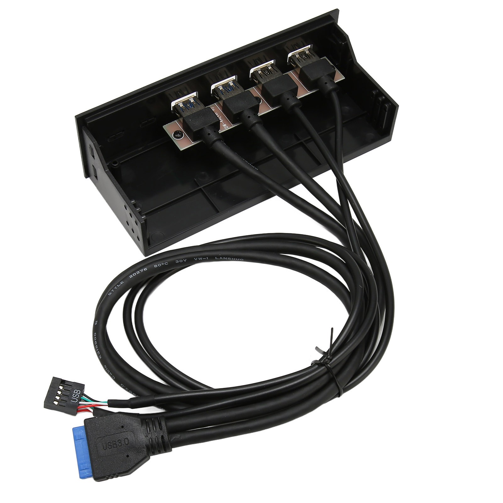 5.25in USB 3.0 Front Panel Hub 4 Ports 19pin For PC