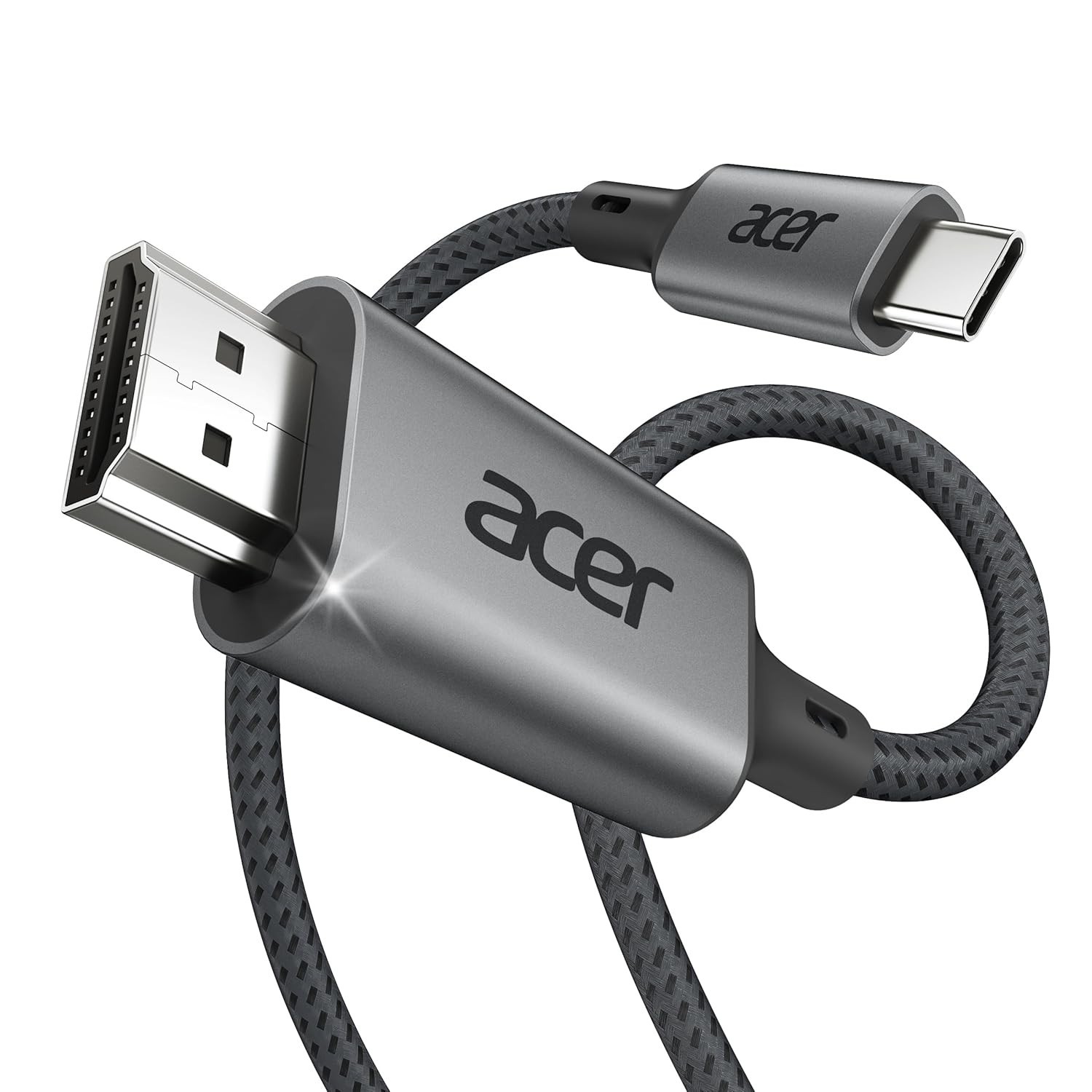 Acer USB C To HDMI Cable For Home Office 6.6FT (4K@60Hz),High-Speed Type C To H