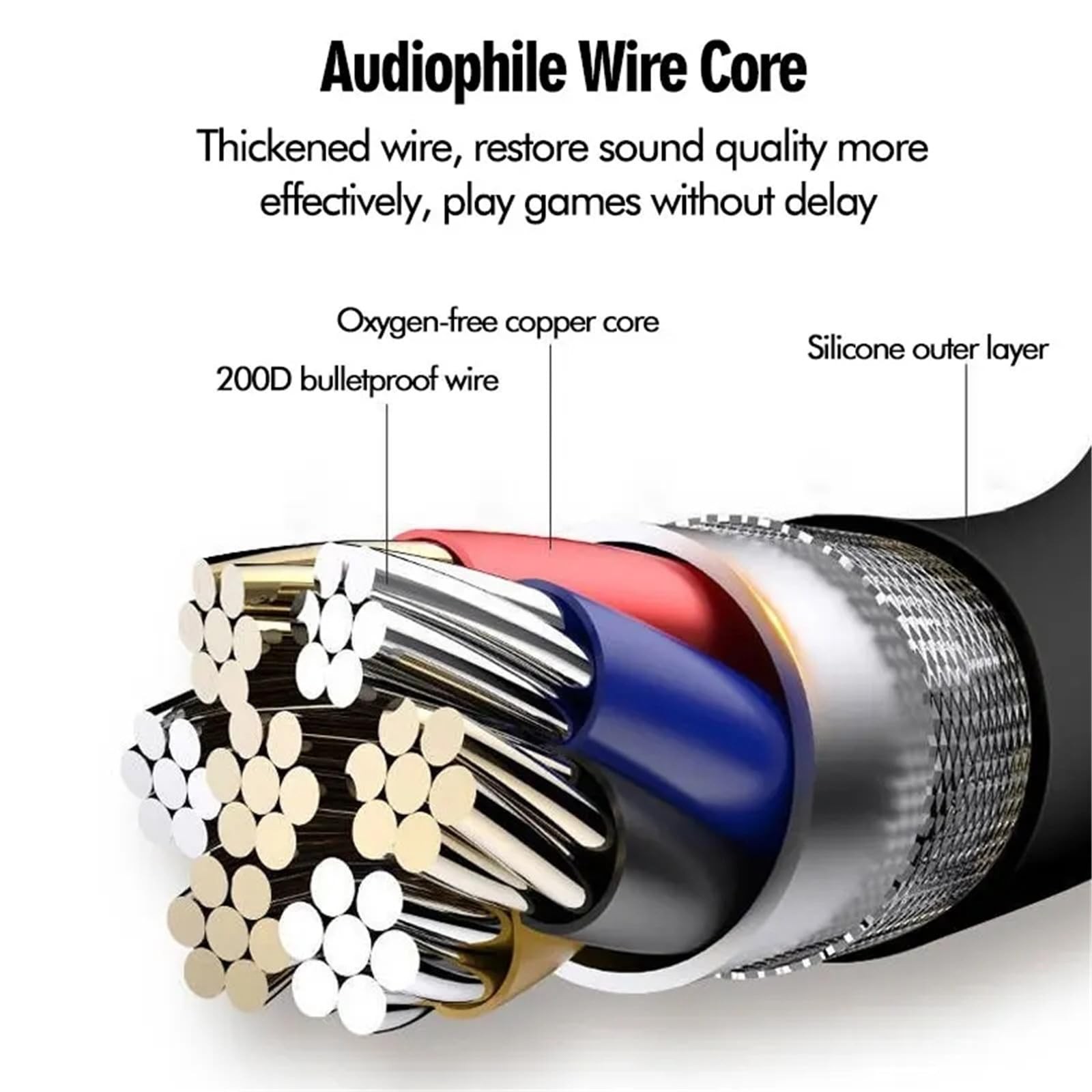 Open Ear Headphones with 3.5MM Jack and Built-in Microphone