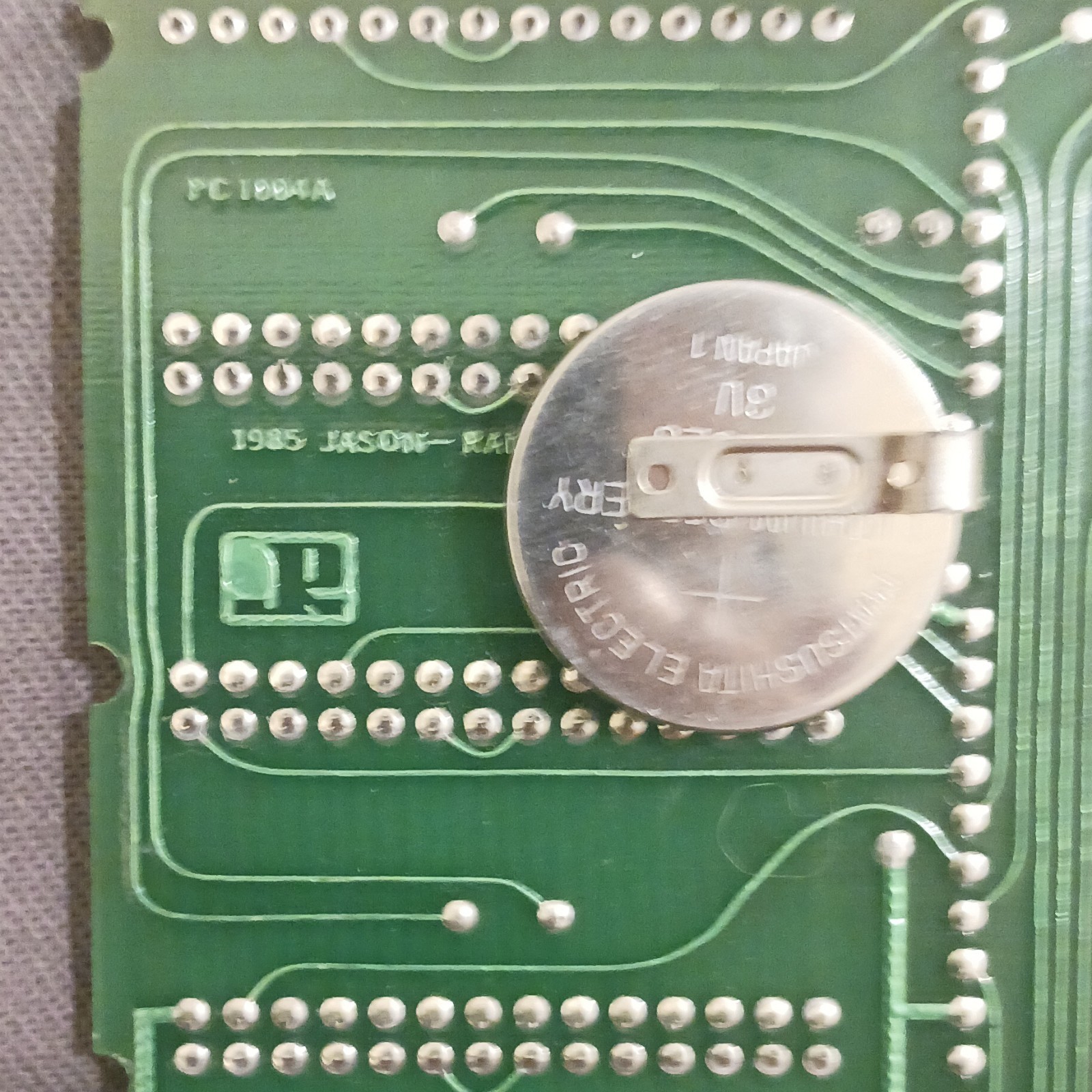 Vintage PC1004A Memory Expansion PCB Board Expansion Card w/ Battery