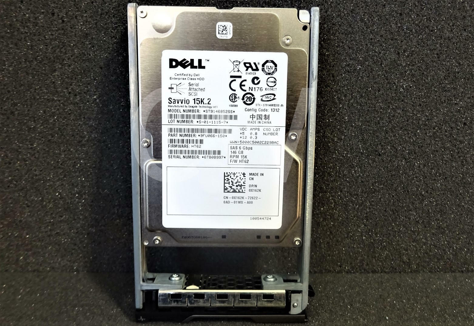 X162K ST9146852SS Dell 146GB 15KRPM 6Gb/s 2.5″SAS SERVER HDD Hard Drive W/R Tray