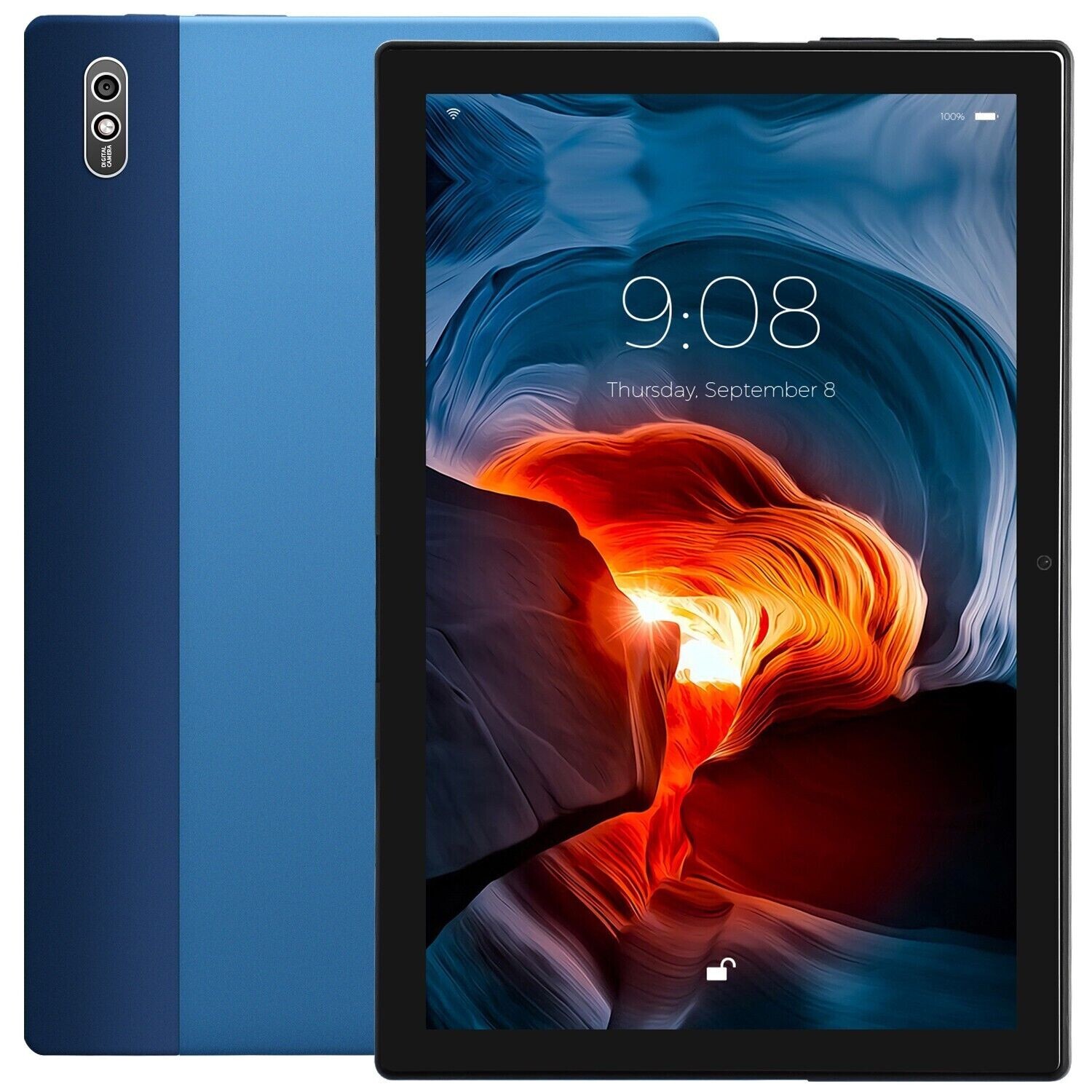10 In Android 11 HD Game Tablet Computer PC GPS Wifi Dual Camera Deca core 256G