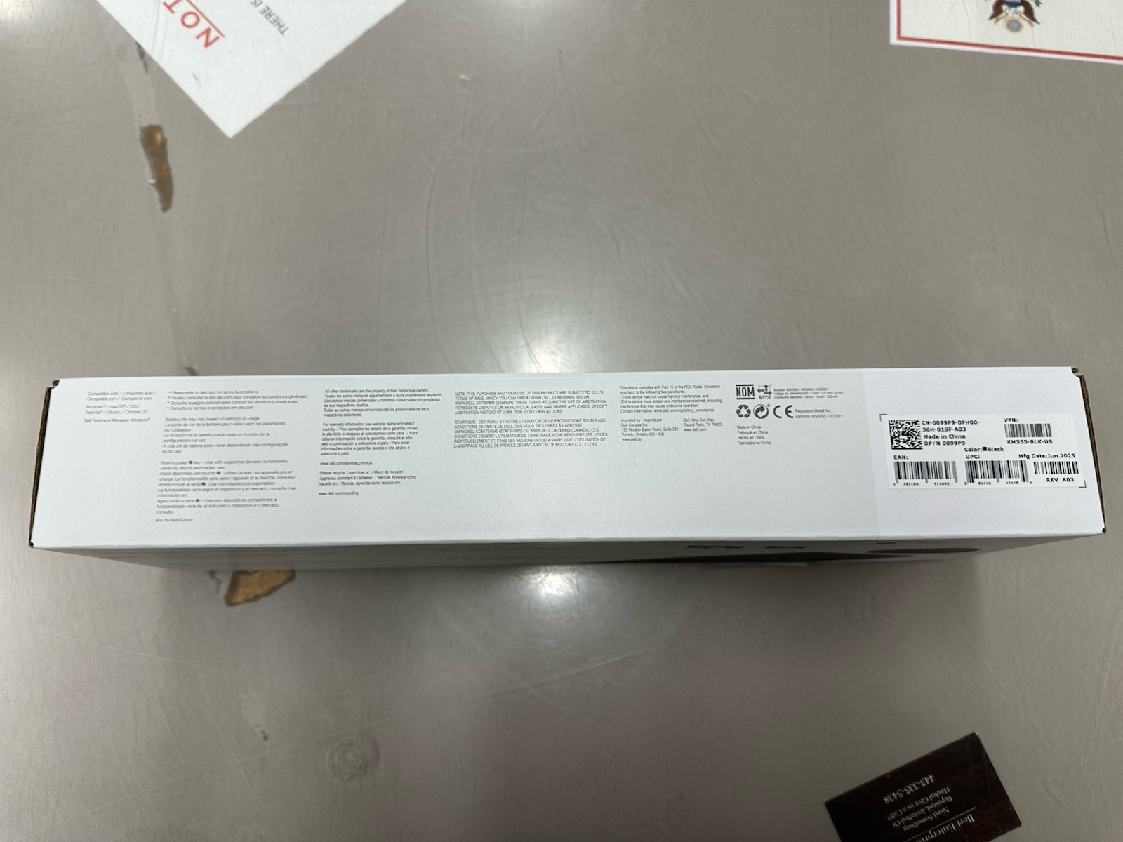 NEW Dell KM555 US Silent Compact Keyboard and Mouse – wireless