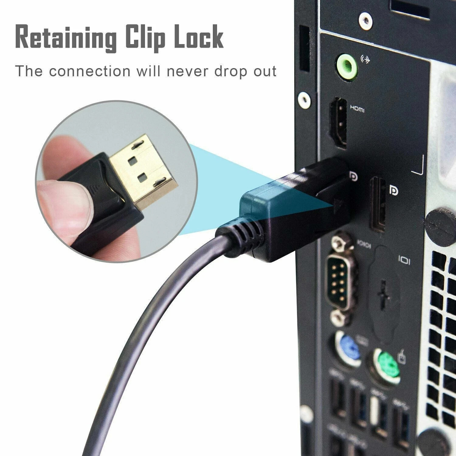 6/10/15 Ft Gold Plated DP DisplayPort to DVI-D Male Dual Link Cable 4k 1080P LOT