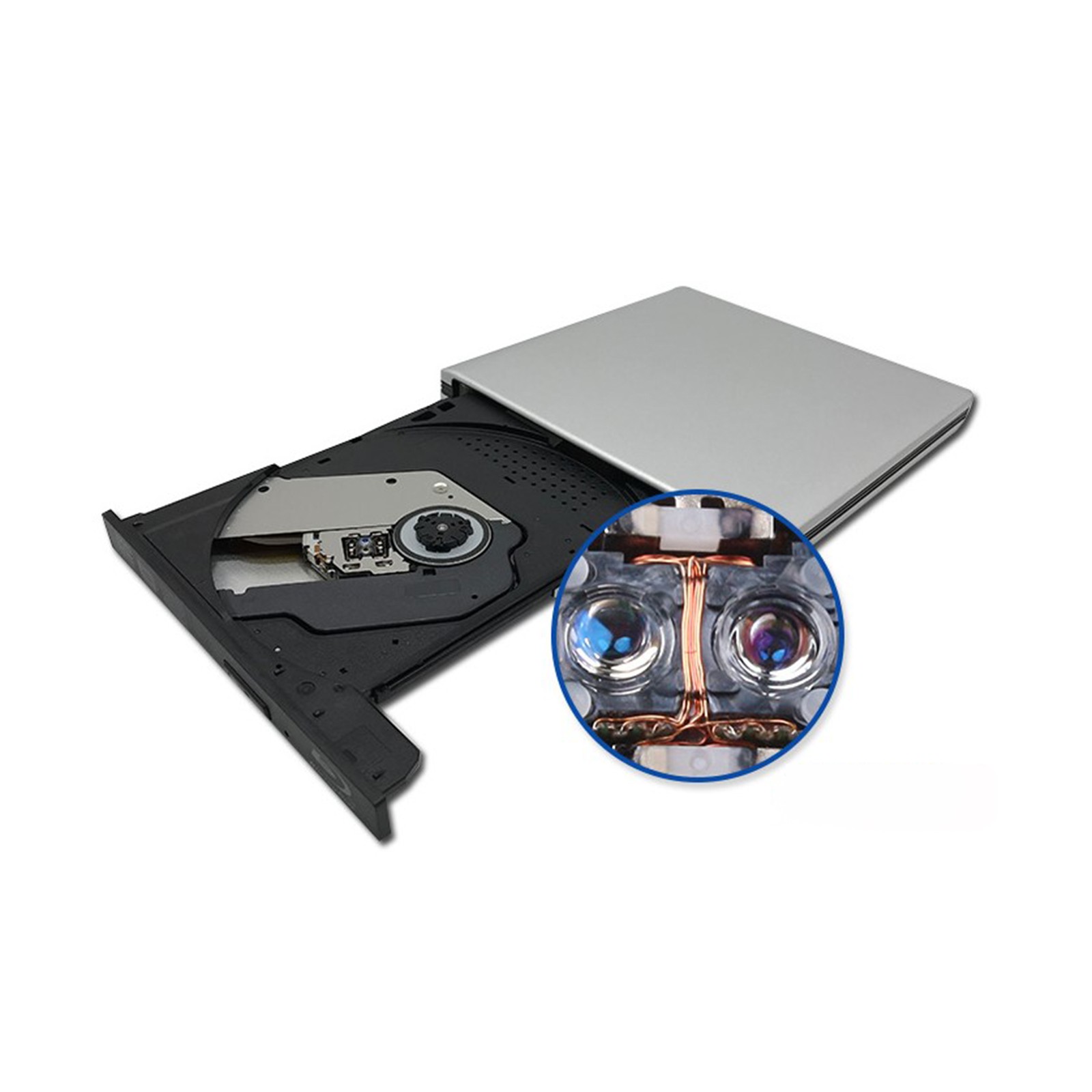 Genuine 6X Blue ray Burner External USB 3.0 Player DVD CD BD Recorder PC Drive