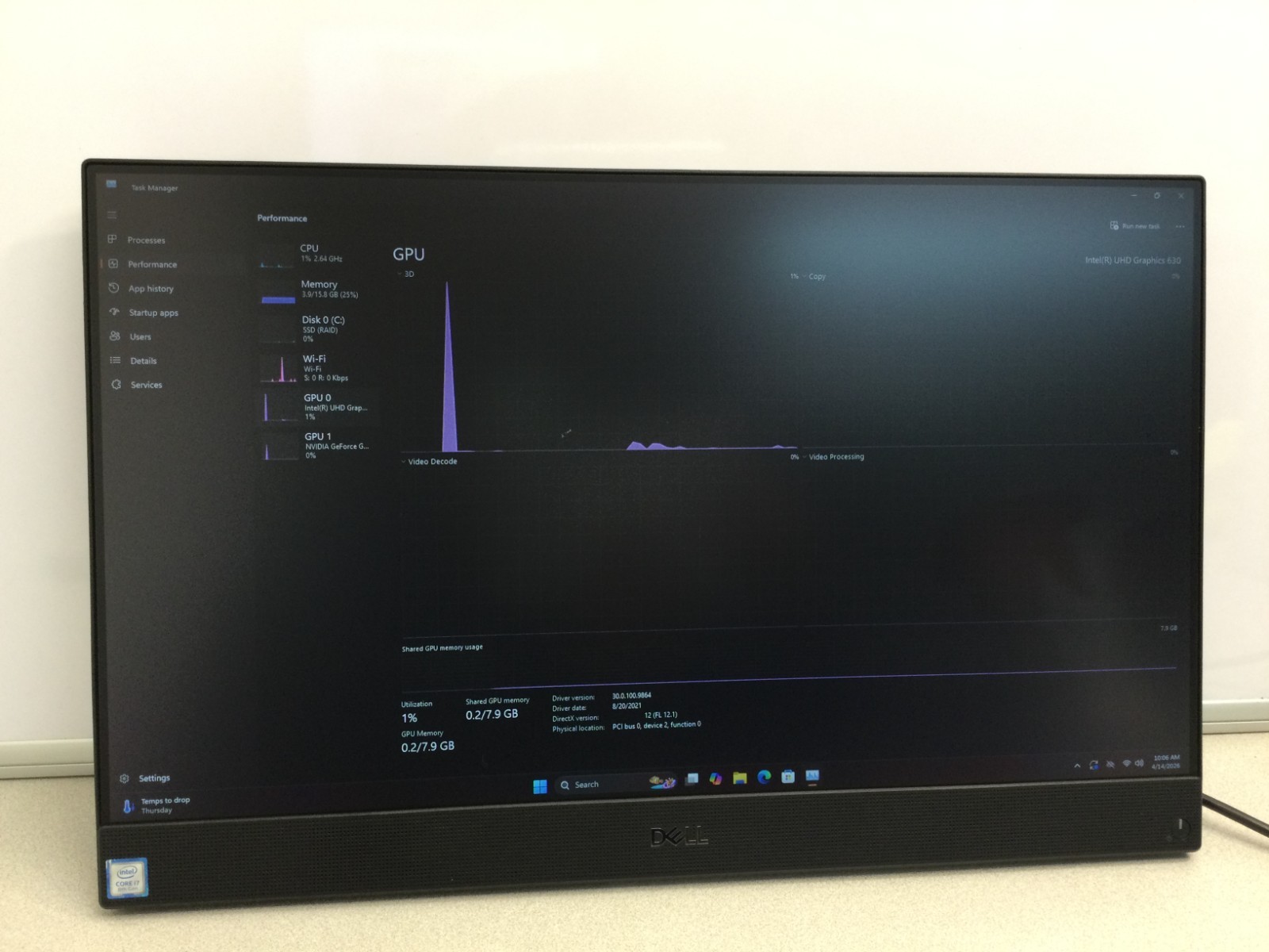Dell OptiPlex 7460 AIO i7-8700@3.20GHz 16GB/512GB SSD Win11Pro No Stand 24”