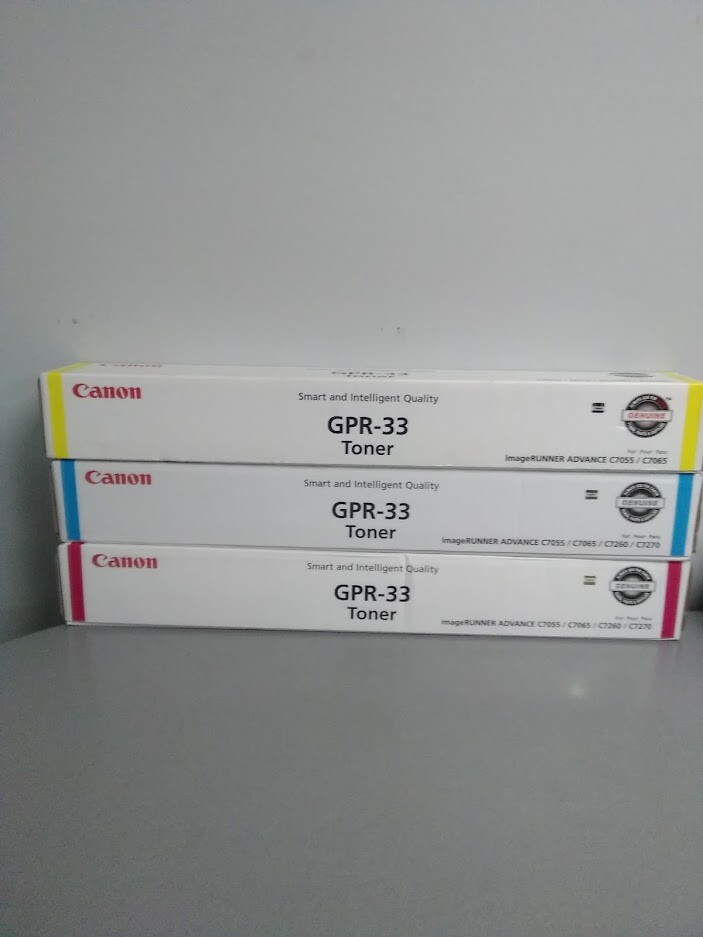 Canon GPR-33 CMY Toner Cartridge imageRUNNER ADVANCE C7055, C7065 Sealed