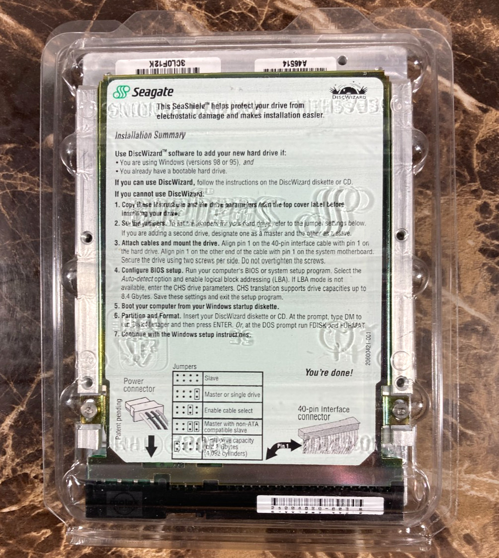 Seagate Sun Barracuda Ultra ATA II 20.4 GB Internal Hard Drive ST320420A 2002
