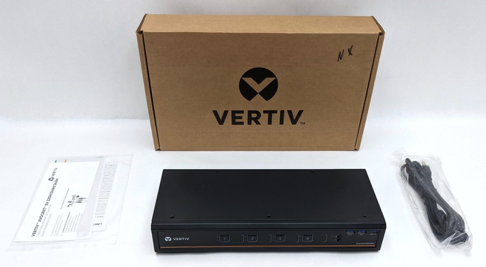Vertiv Avocent 4-Port Dual-Head HDMI 4K Ultra HD KVM Switch (SV340H-001) – NOB