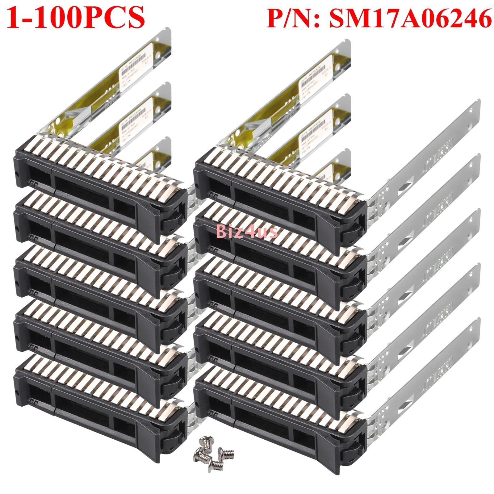 Lot SM17A06246 2.5″ HDD Tray Caddy for Lenovo ThinkSystem SR650 SR630 w/ Screws
