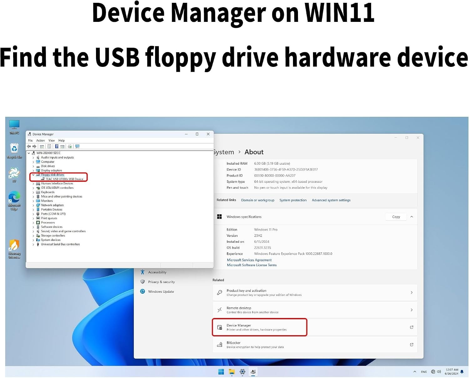 Plug and Play 1.44 MB USB Floppy Disk Reader – Supports Windows 11 to XP