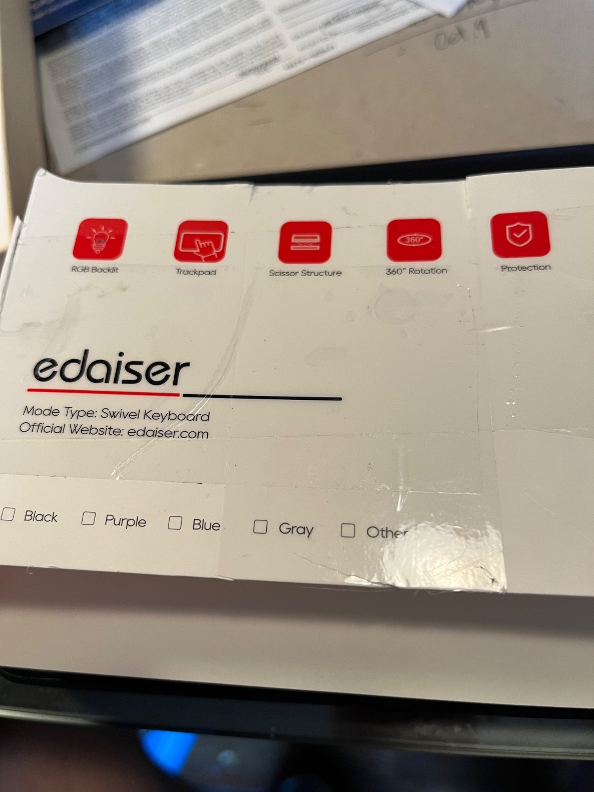 edaiser Swivel Keyboard Case(8.3-inch) 2021; Compact Keyboard with Trackpad(New)