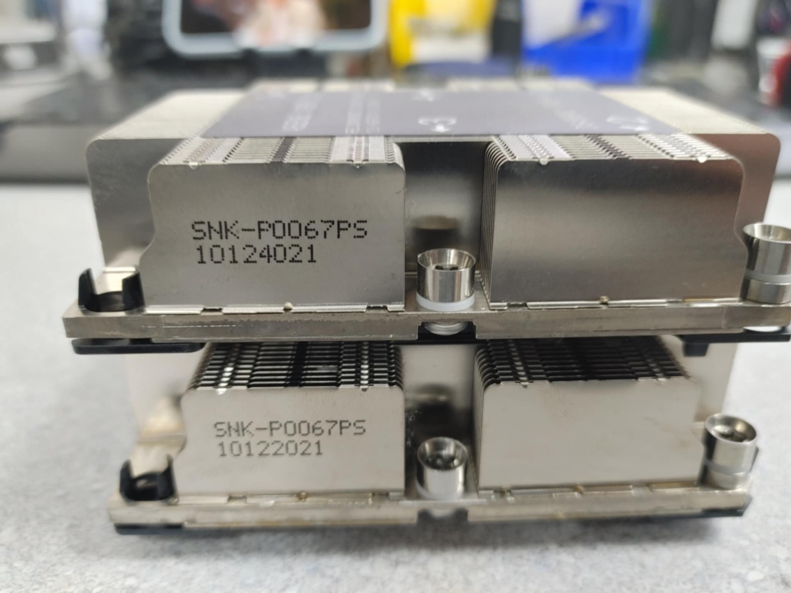 lot of 2 Supermicro SNK-P0067PS LGA3647-0 1U X11 Scalable Passive CPU Heatsink