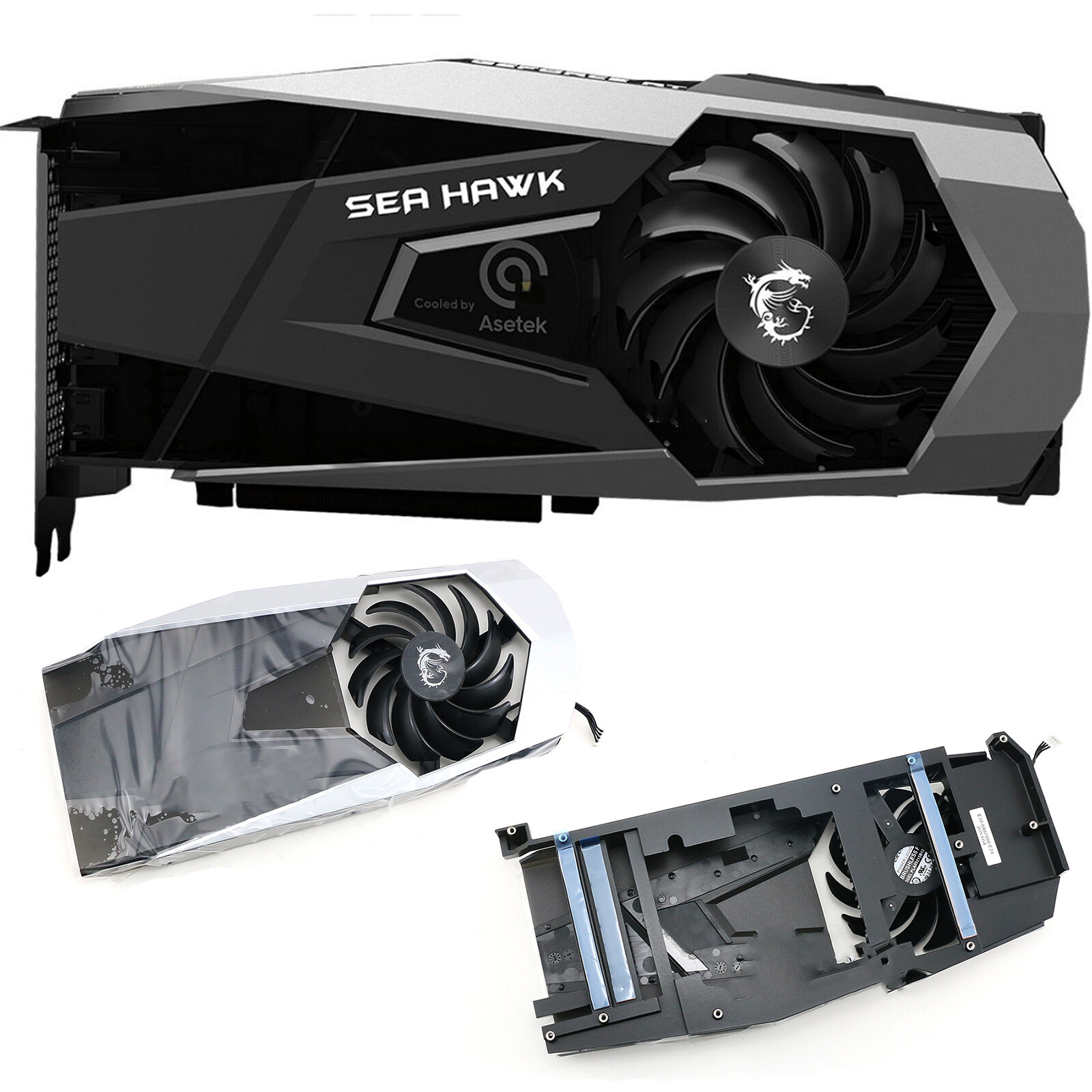 PLA09215B12H Lüfter mit Gehäuse für MSI RTX3090 3080 SEA HAWK X Grafikkarte
