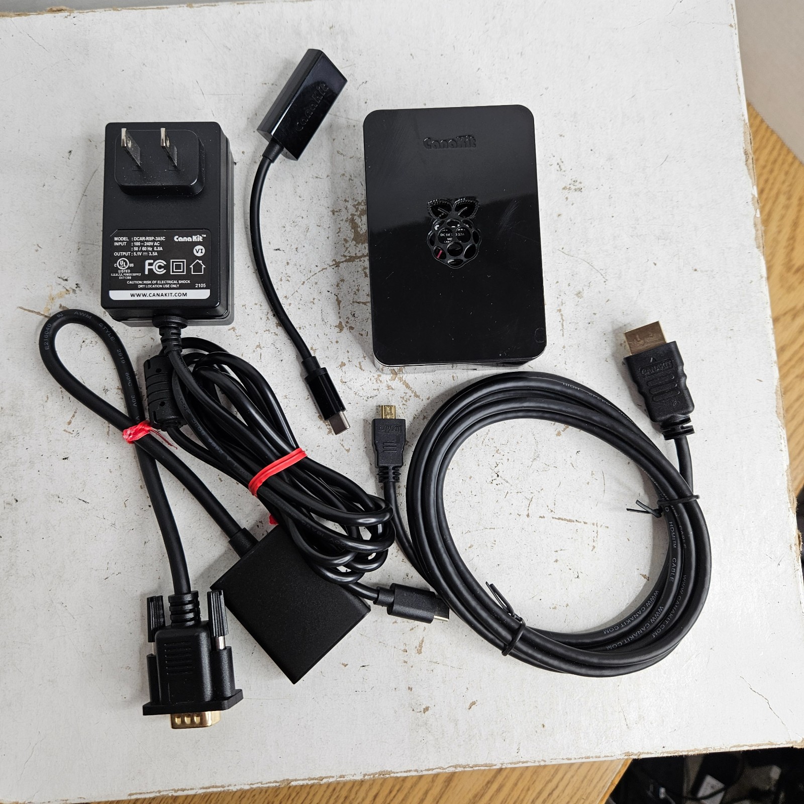 CanaKit Raspberry Pi 4 Model B 1GB RAM, 128GB Micro SD, USB C PSU, HDMI