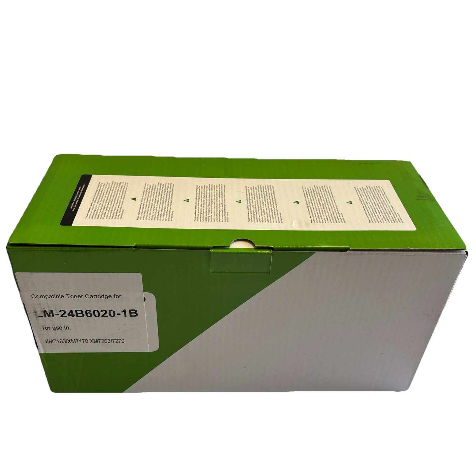 24B6020 Toner Cartridge Black (with New Chip) Replacement for Lexmark 24B6020