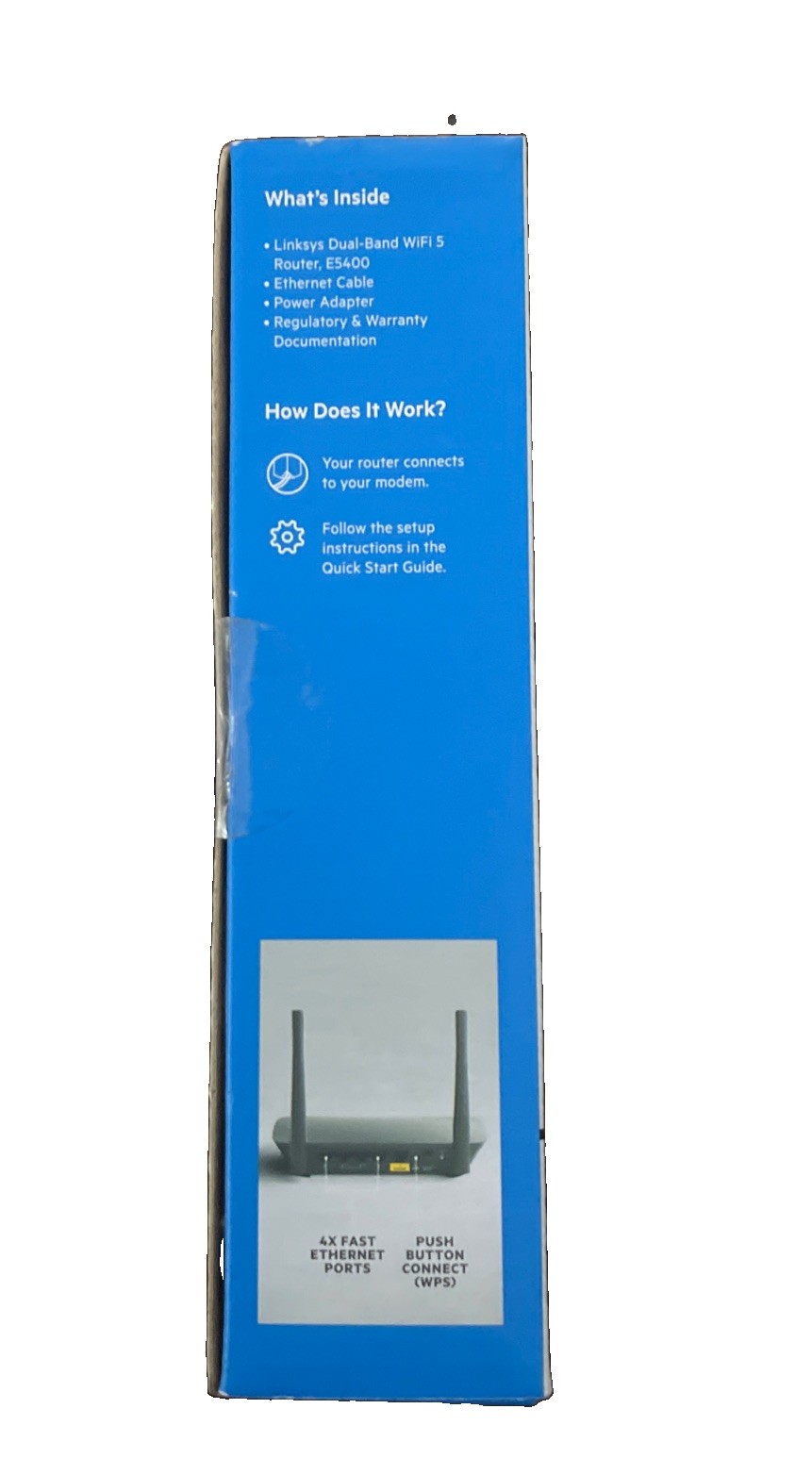 Linksys E5400 WiFi 5 Dual Band Router Speed AC1200 1.2 Gbps Up To 10 Devices New