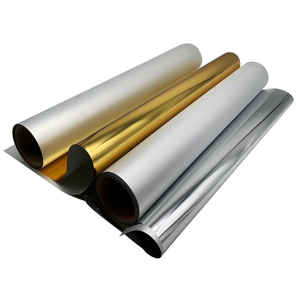 Sample CALCA 13″ x 16.4ft DTF Gold / Silver Foil Film Roll,Cold Peel 2.95in Core