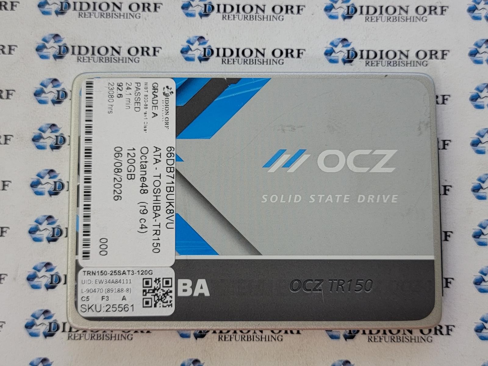 TOSHIBA 120GB 2.5″ SATA SSD TRN150-25SAT3-120G, Grade A, SKU 25561