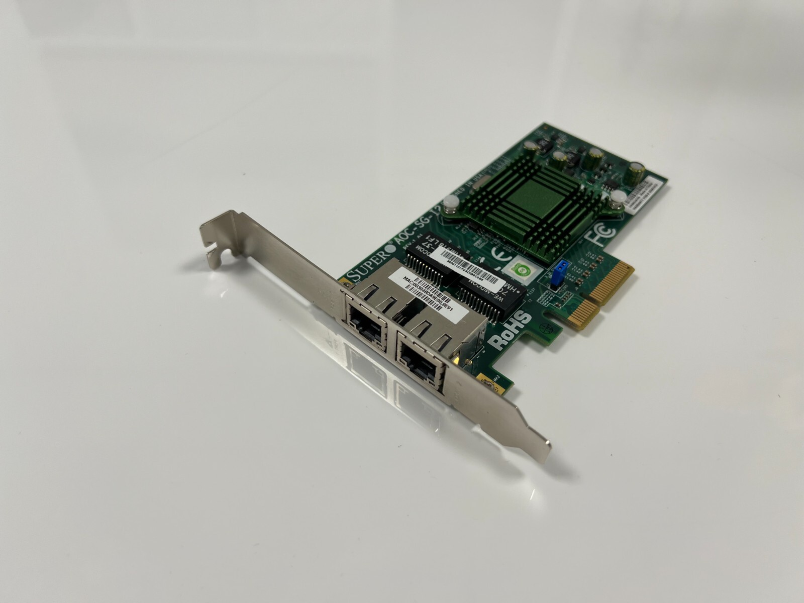 SuperMicro AOC-STGN-I2S Dual Port 10GB SFP+ PCIe Adapter Card Full Height