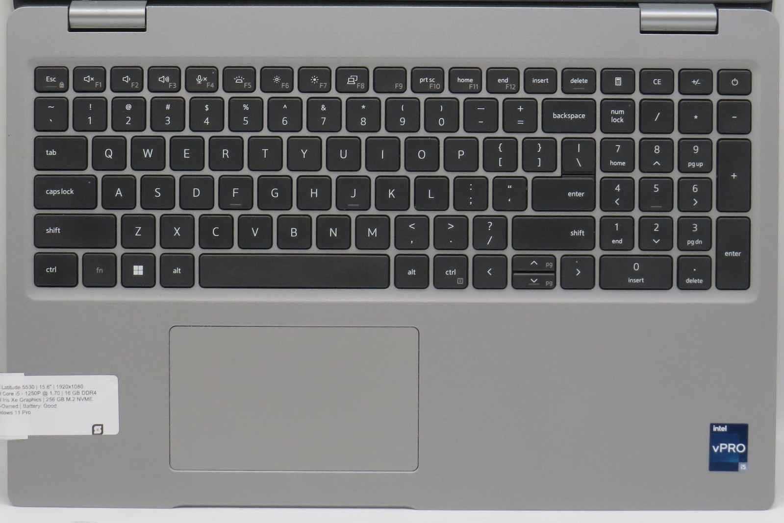 Dell Latitude 5530 i5-1250P @ 1.70GHz 16GB DDR4 256GB NVME Win11 Pro