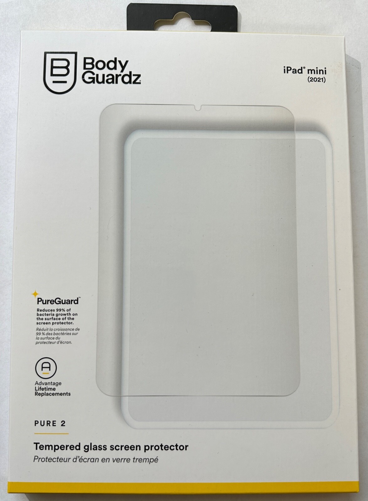 BodyGuardz Pure2 Tempered Glass Screen Protector Apple iPad mini 6 (2021) 8.3″