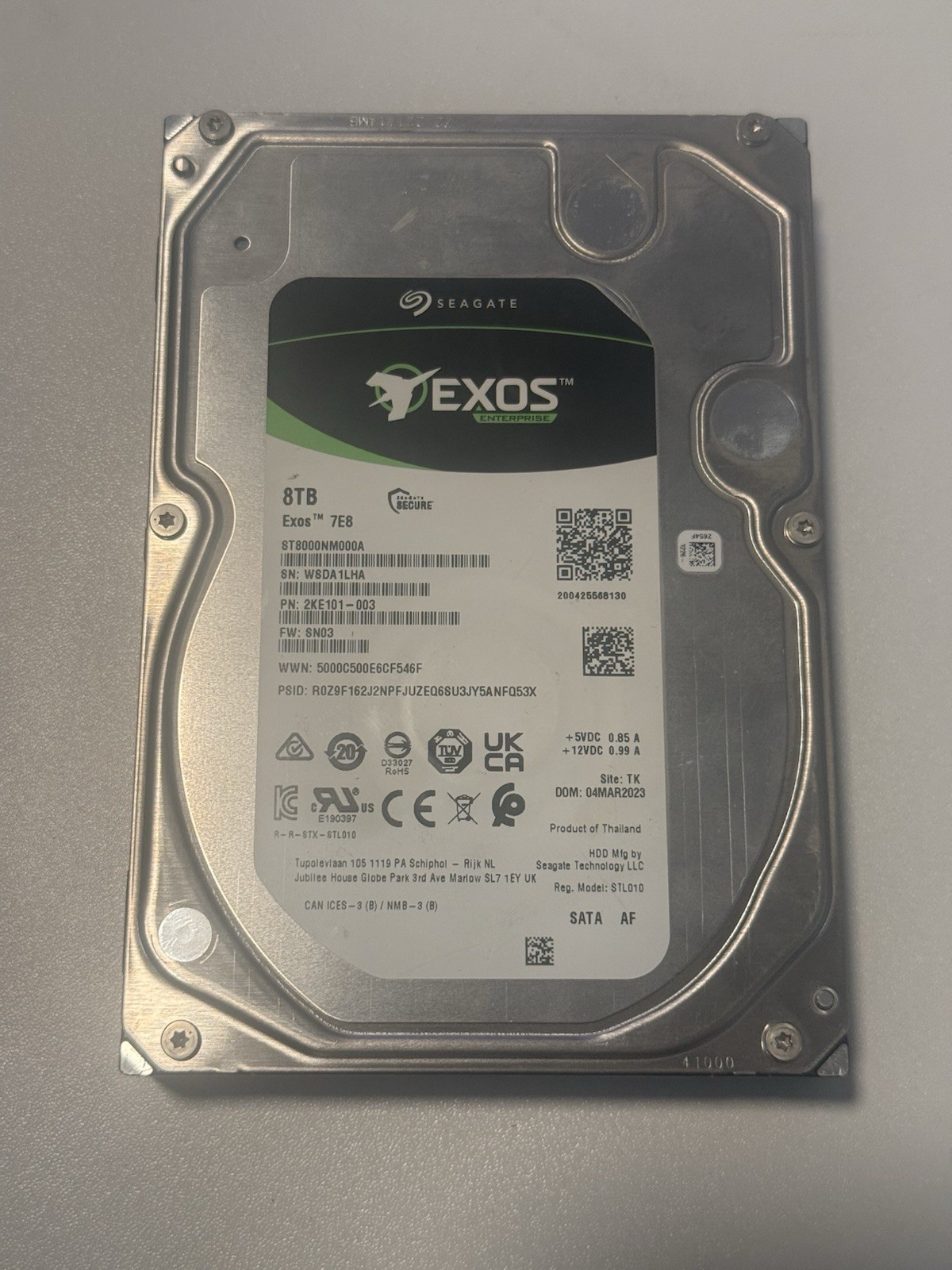Seagate Exos 7E8 8TB 3.5″ Enterprise SATA Hard Drive – ST8000NM000A