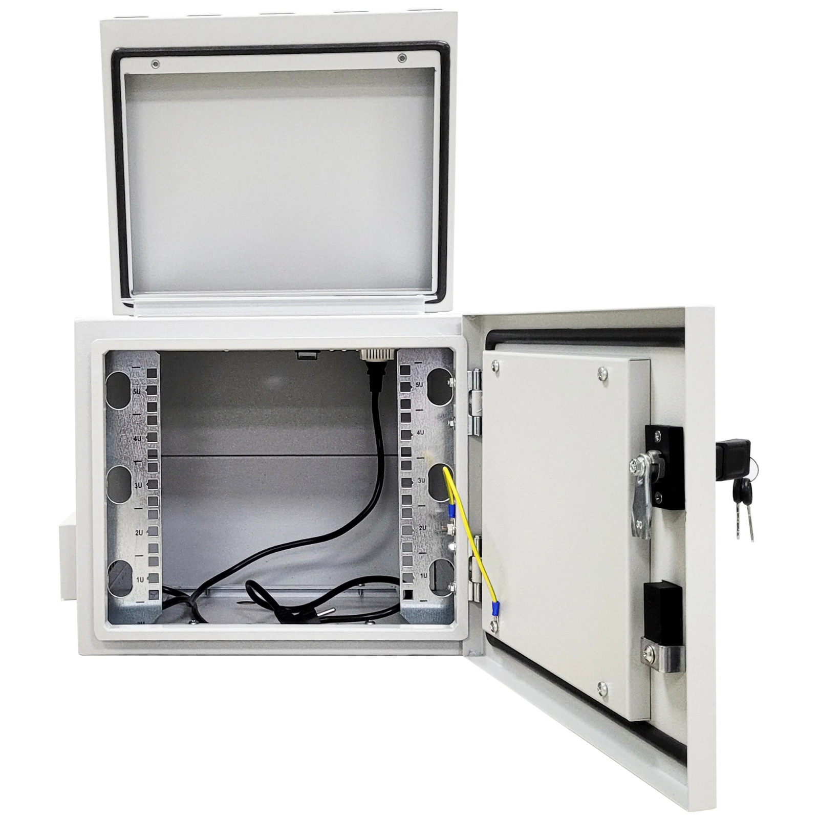 7U-12U Floor Standing Outdoor Network Cabinet – Single Wall, Weatherproof & IP55