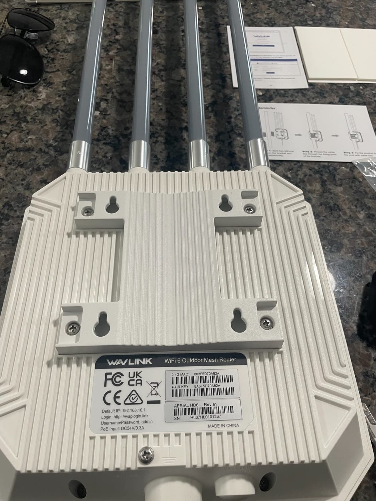 AX1800 Wireless Extender Outdoor WiFi6 Router Repeater High Speed Indoor/Outdoor