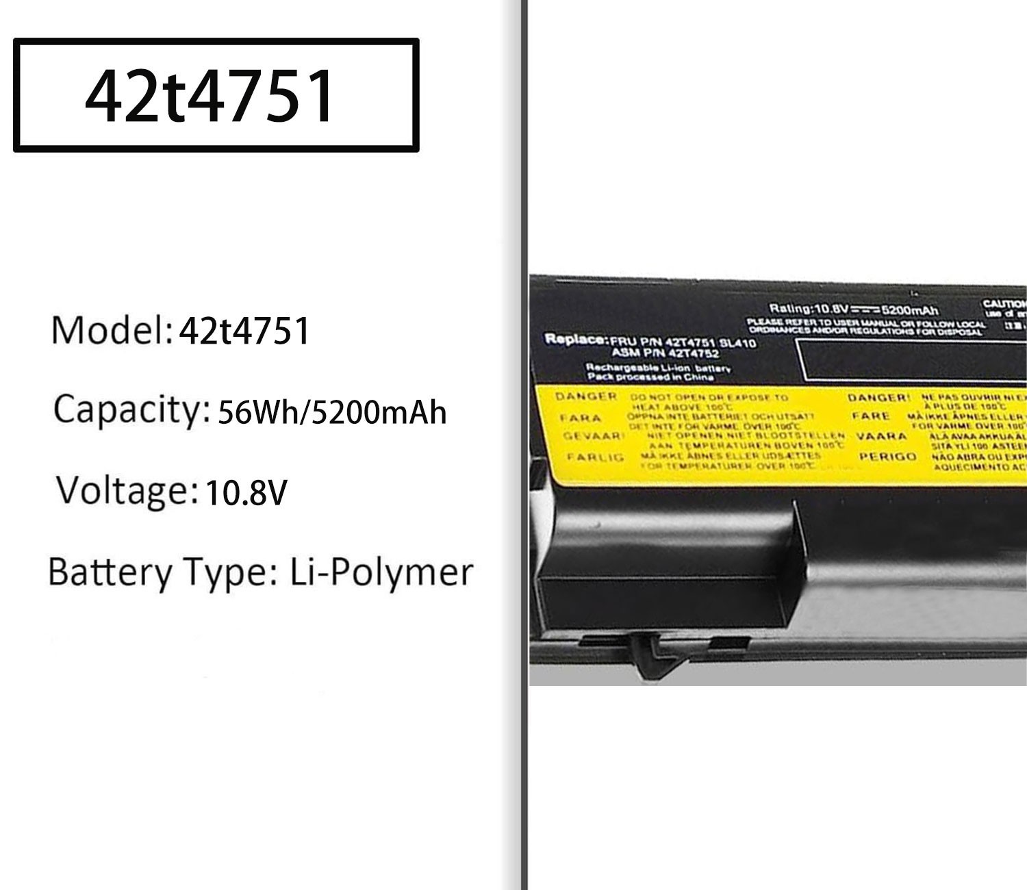 New Battery For LENOVO ThinkPad Edge 15” E420 E520 L410 42T4708 42T4751 42t4702