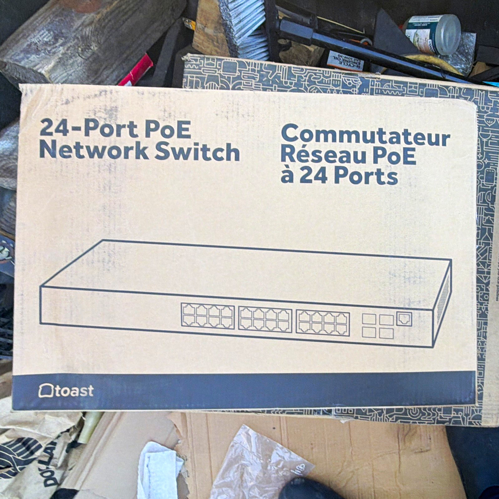 Toast SC24P 24-Port PoE Gigabit Fully Managed Layer 2 Rack-Mount Switch