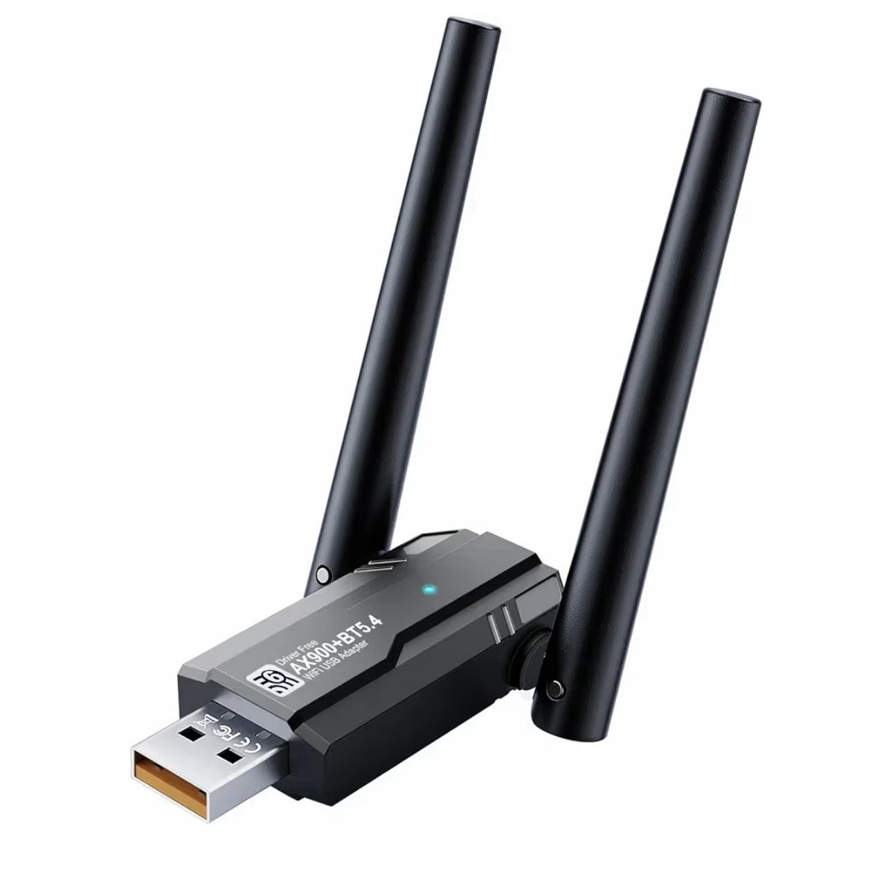 USB WiFi 6 Adapter & Bluetooth 5.4 900Mbps Dual Band 5G/2.4G, 5dBi Antenna Win11