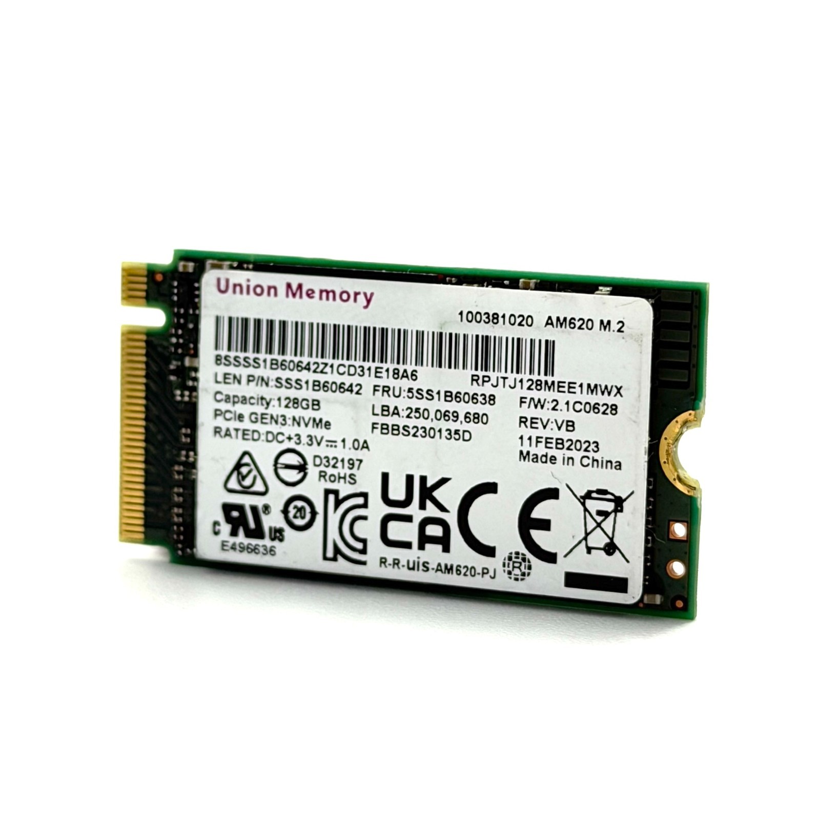 M.2 NVMe SSD 2242 Single Notch 128GB 256GB 512GB | Very Good health
