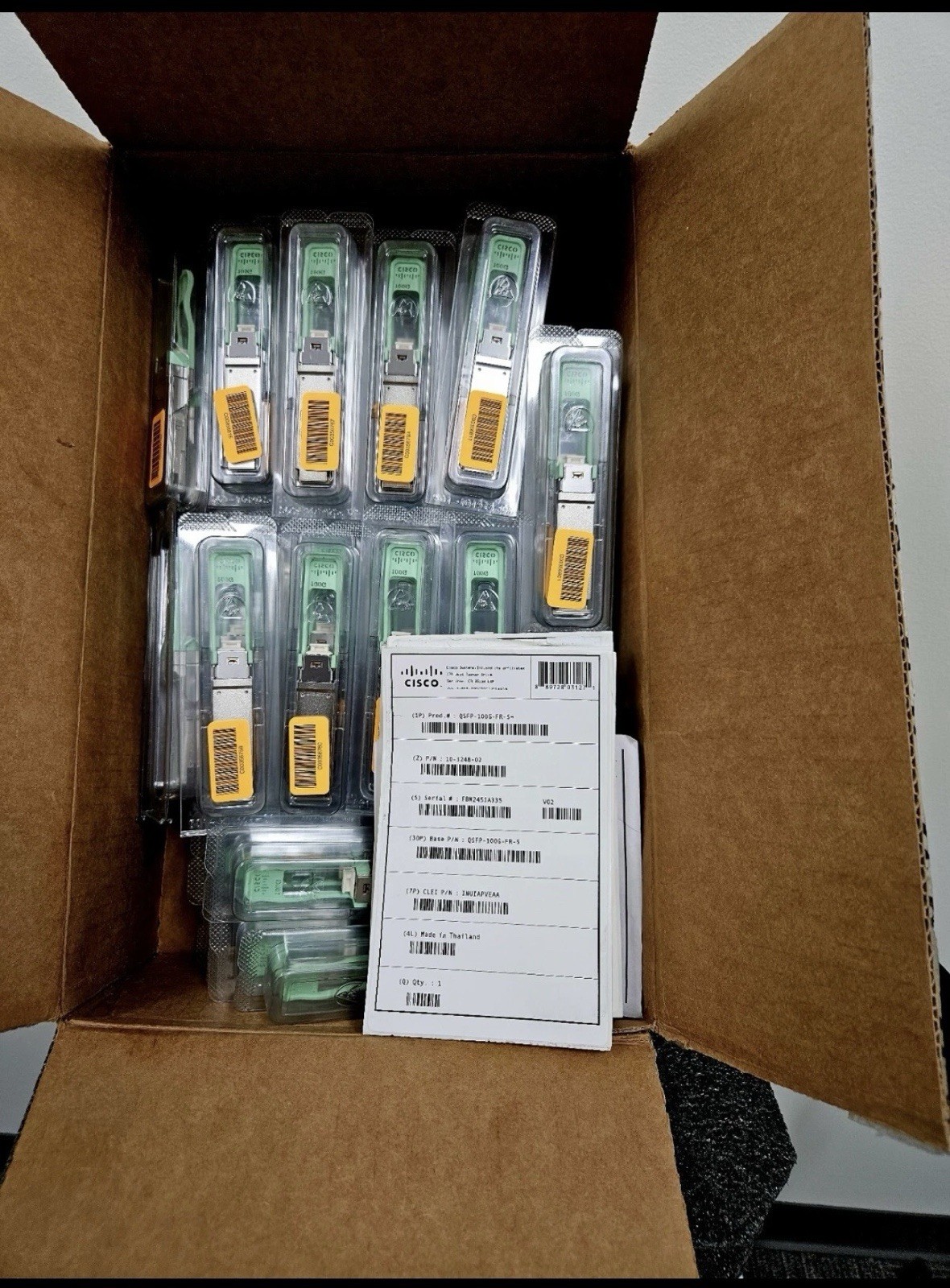 Cisco QSFP-100G-FR-S 100GBASE-FR QSFP28 Transceiver Module
