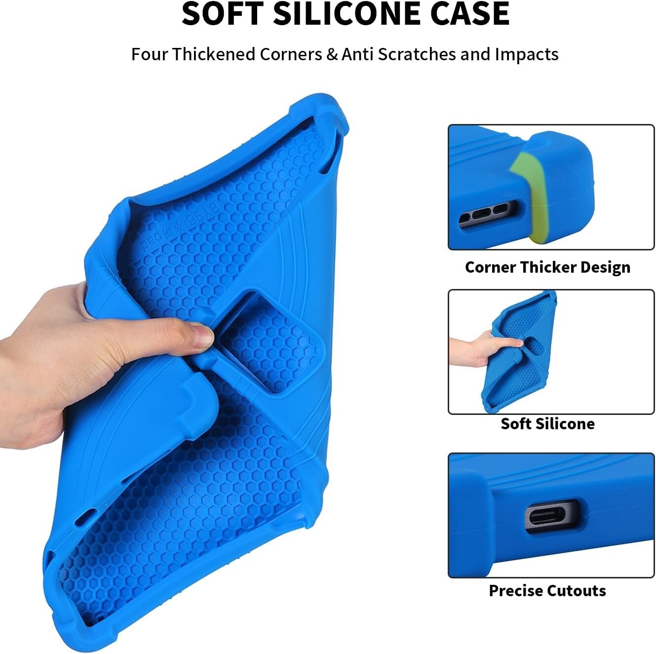 Universal 11 Inch Tablet Case with Multi-Viewing Stand Silicone 11″ Tablet Cover