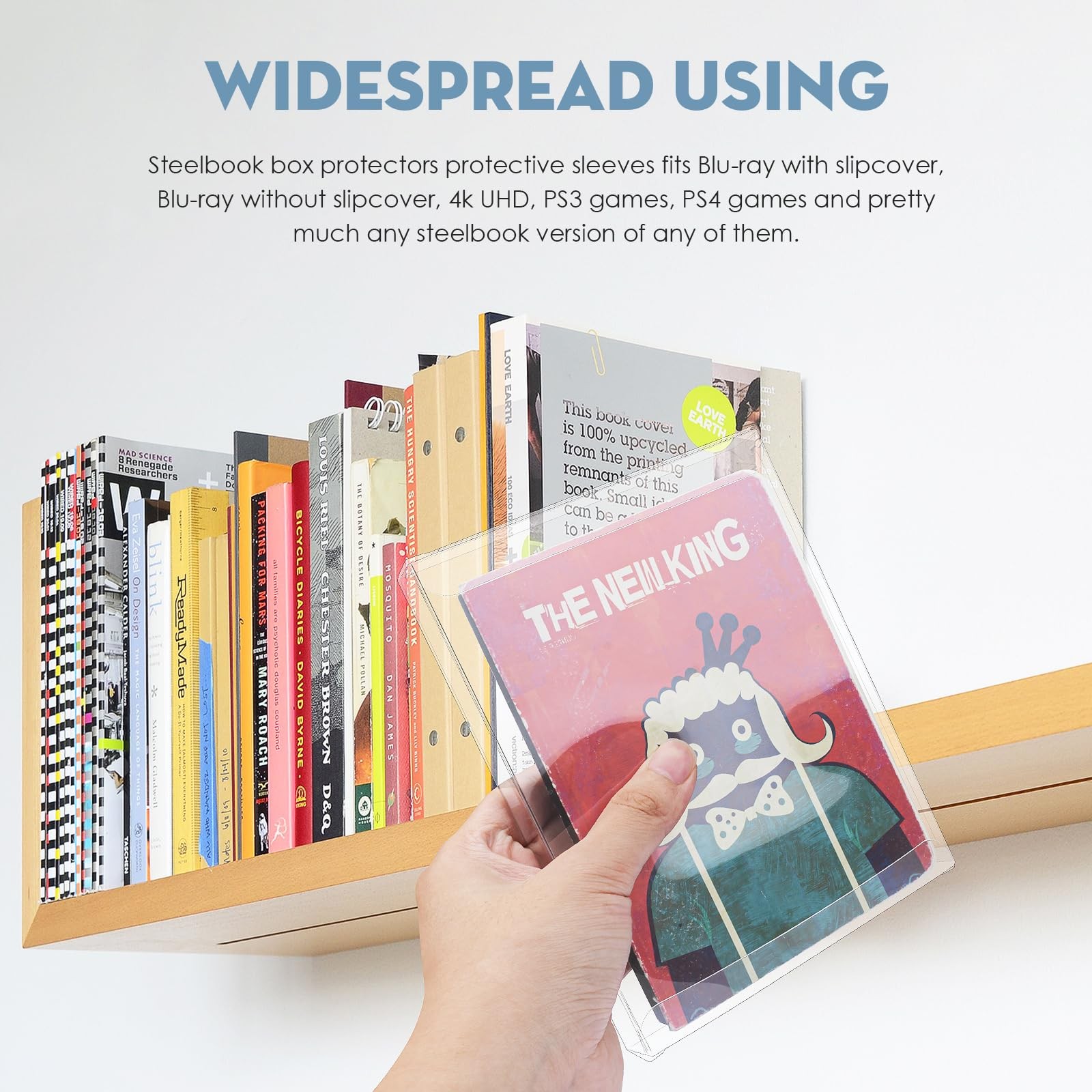 10 Steelbook Box Protectors/Protective Sleeves 5.4 x 6.9 inches, Clear