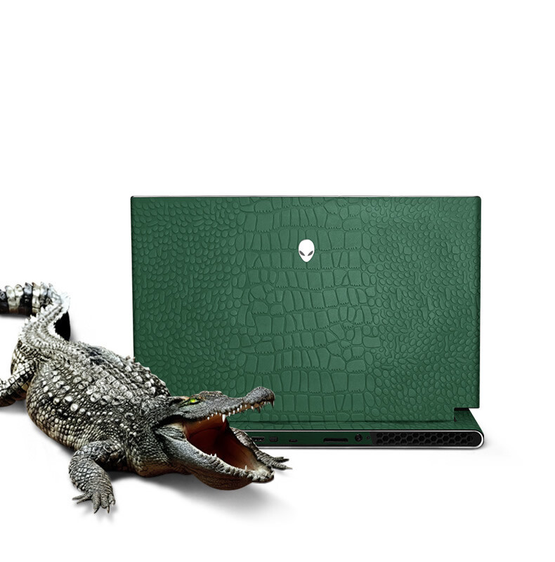 Crocodile Skin For Alienware 15 17 X17 X15 R1 M15 M17 M13X M14X M11X Area-51m