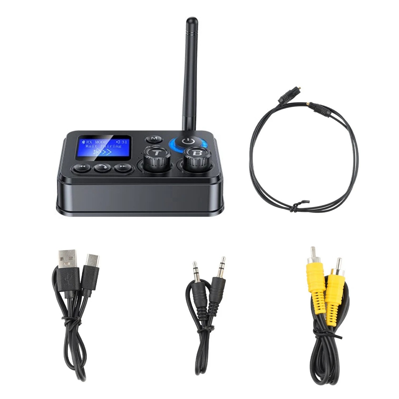 For Bluetooth 5.4 Transmitter Receiver 3.5mm AUX RCA Stereo Adapter Brand New