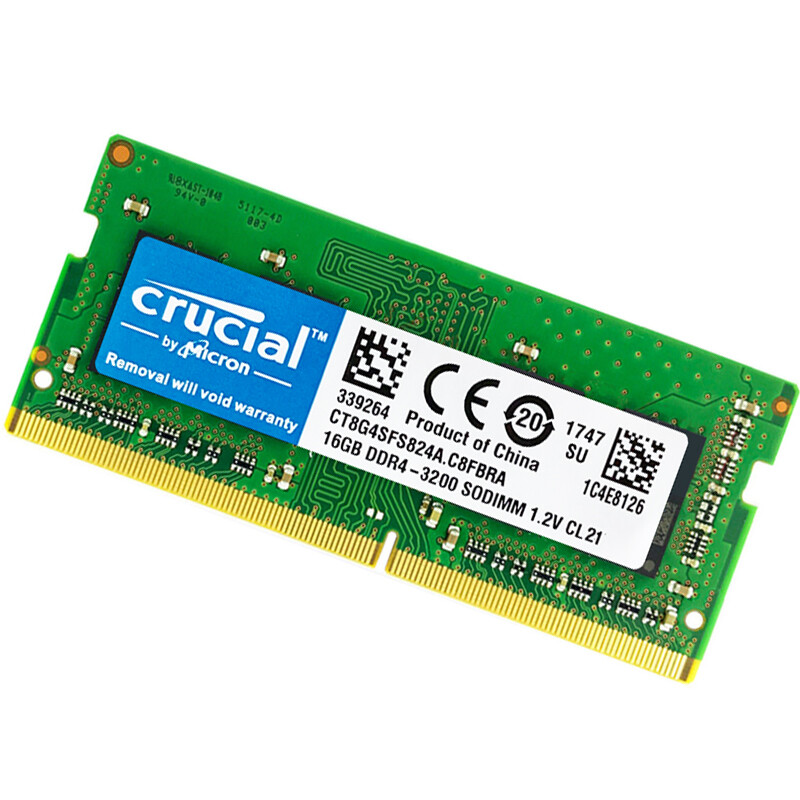 CRUCIAL DDR4 2X16GB 3200 PC4-25600 Laptop SODIMM Non-ECC 260-Pin Memory RAM
