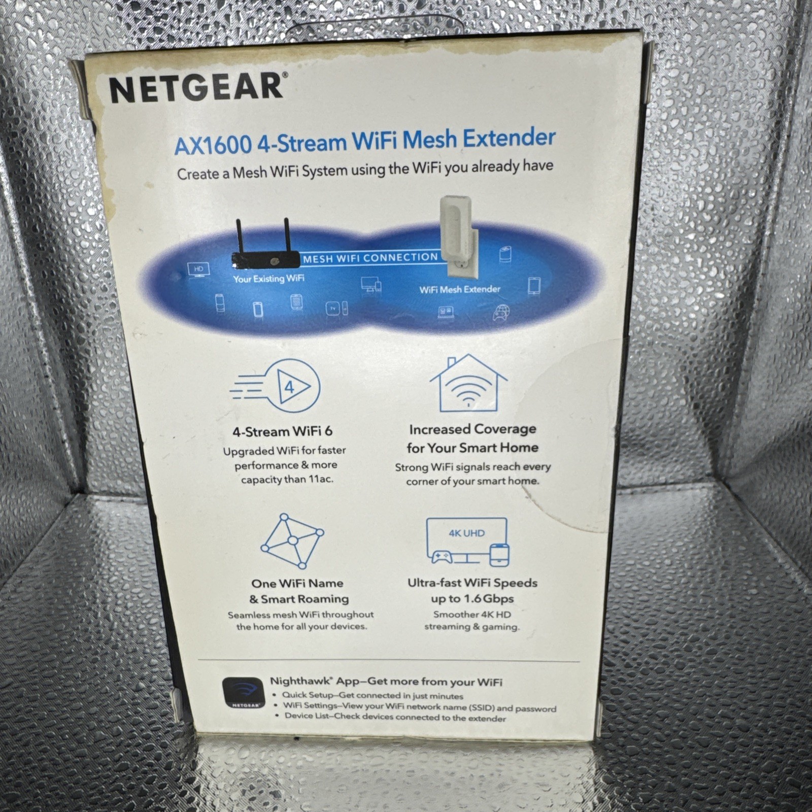 Netgear EAX17 AX3000 Dual-Band WiFi 6 Range Extender Wall Plug Booster In Box